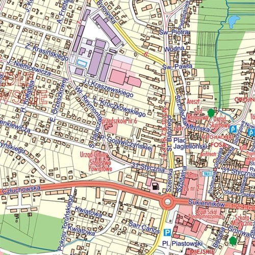 mapa chojnic plan miasta e Mapa: plan miasta Chojnice